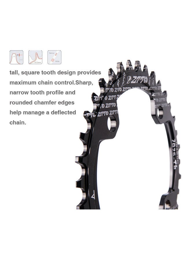 Generic Bicycle Crank 104 BCD Round Shape Narrow Wide 32T/34T/36 TMTB Chain Ring 15 x 6 x 8cm  - Image 3