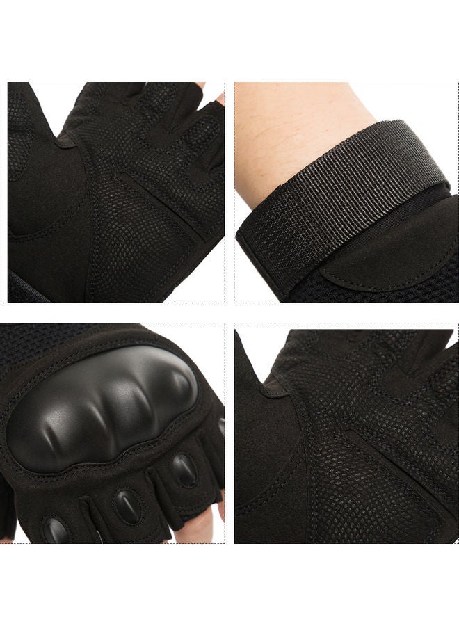 Outdoor Knuckle Half Finger Gloves M - Image 2
