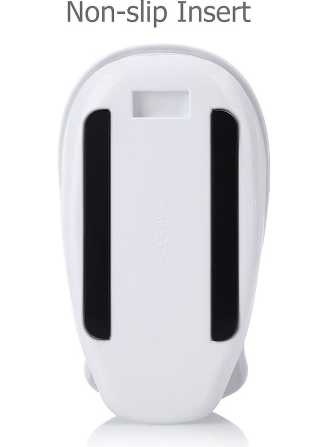 مصباح طاولة بإضاءة LED ليلية على شكل كتاب مزود بمنفذ USB أبيض 15x10x7.5سم - Image 4