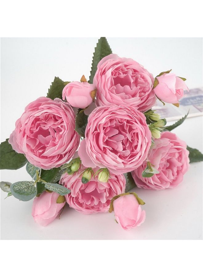 Peony Bundle Artificial Flower Pink 29x15x10cm - Image 5