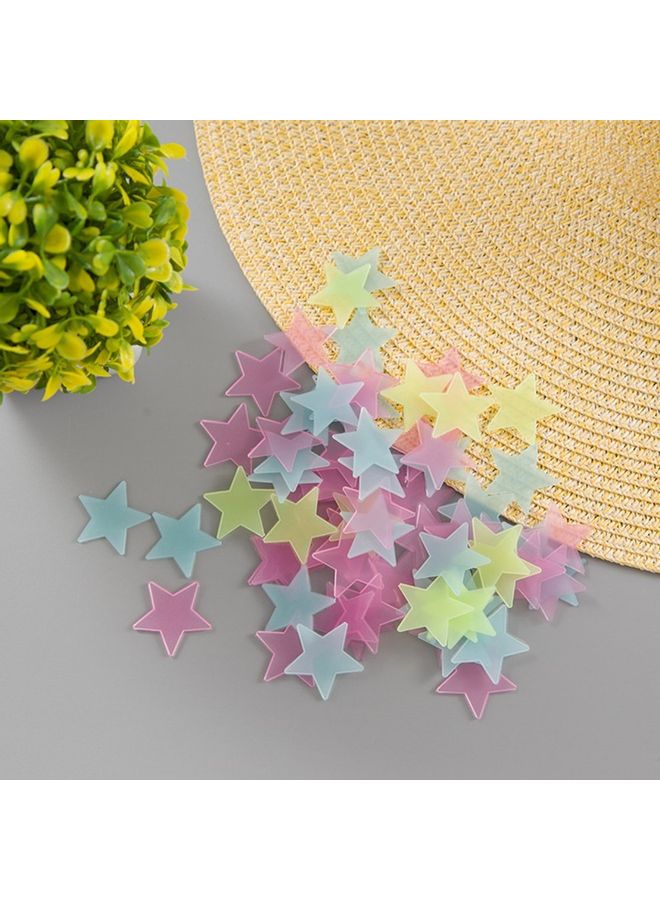 ملصق جداري 3D لنجوم مضيئة متعدد الألوان 12*8*5.9سم - Image 4