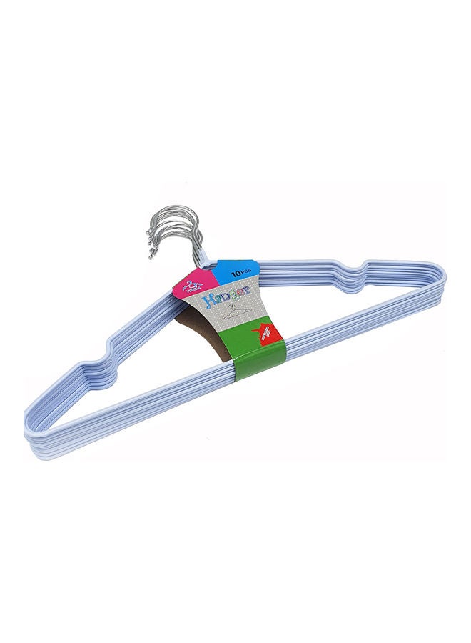 Generic 10-Piece Cloth Hanger Set Blue 33cm  - Image 1