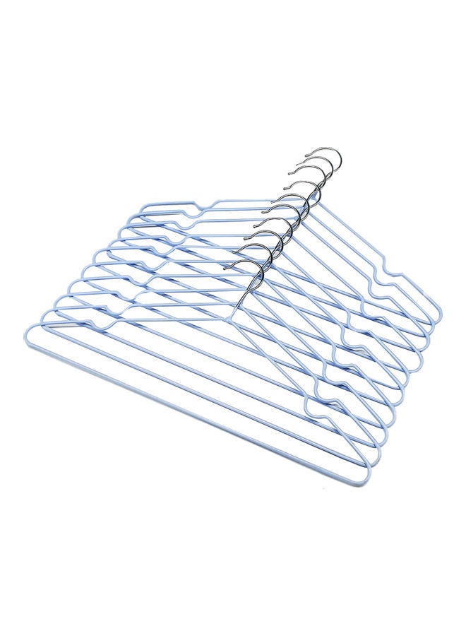 Generic 10-Piece Cloth Hanger Set Blue 33cm  - Image 2