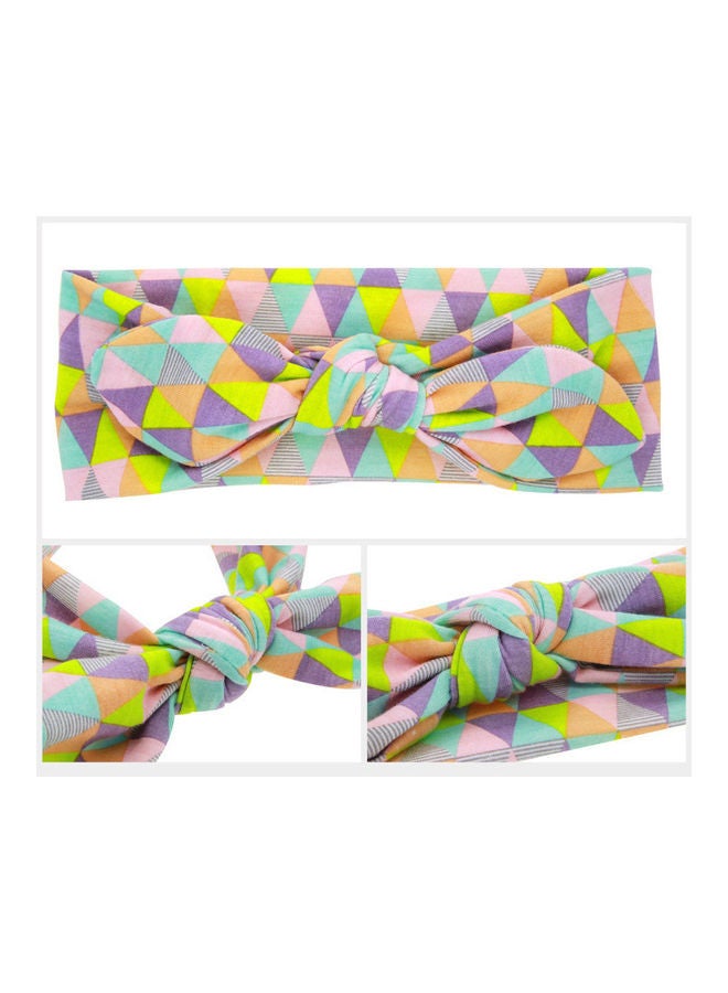 Floral Printed Baby Swaddle Blanket With Headband - Image 2