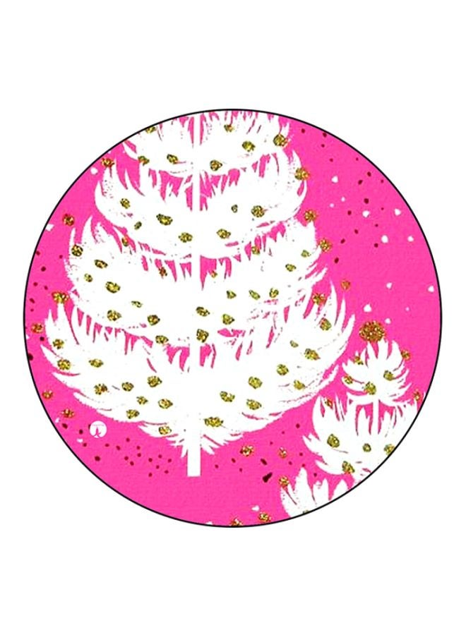 Christmas Print Mousepad Pink/White/Green