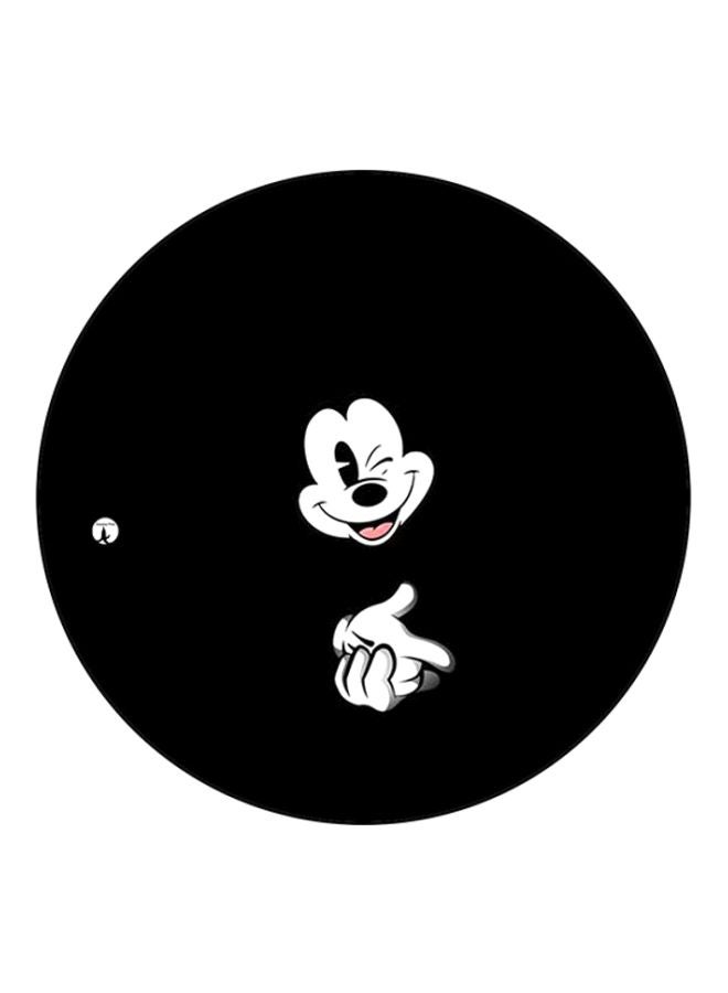 BP Mickey Printed Round Mousepad Black/White