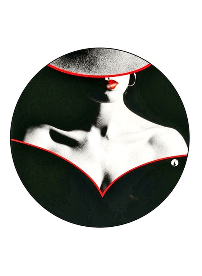 BP Printed Round Mouse Black/White/Red