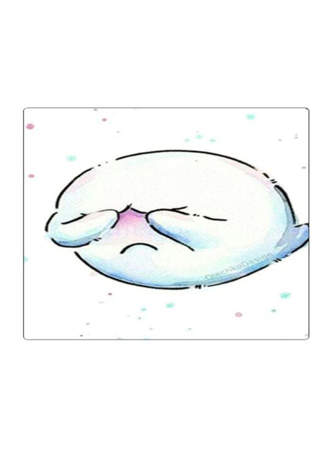 BP Printed Anti-Slip Gaming Mousepad White/Blue/Black - Image 1