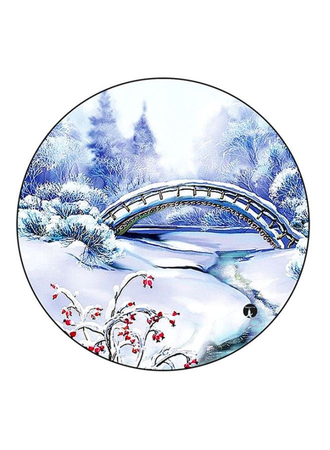 BP Winter Printed Mousepad White/Blue