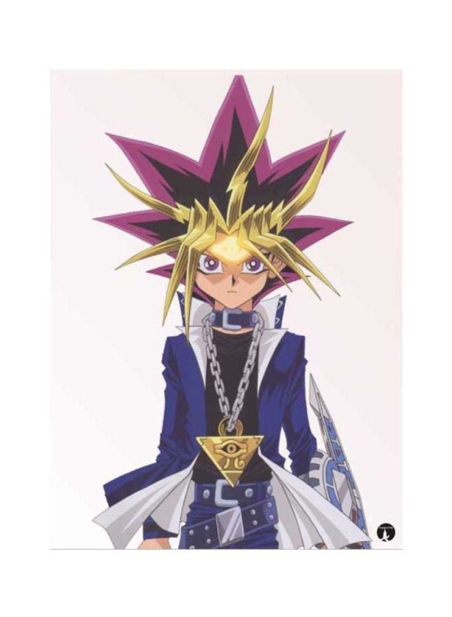 BP Animation Yu Gi Oh Printed Mousepad Blue/White/Purple
