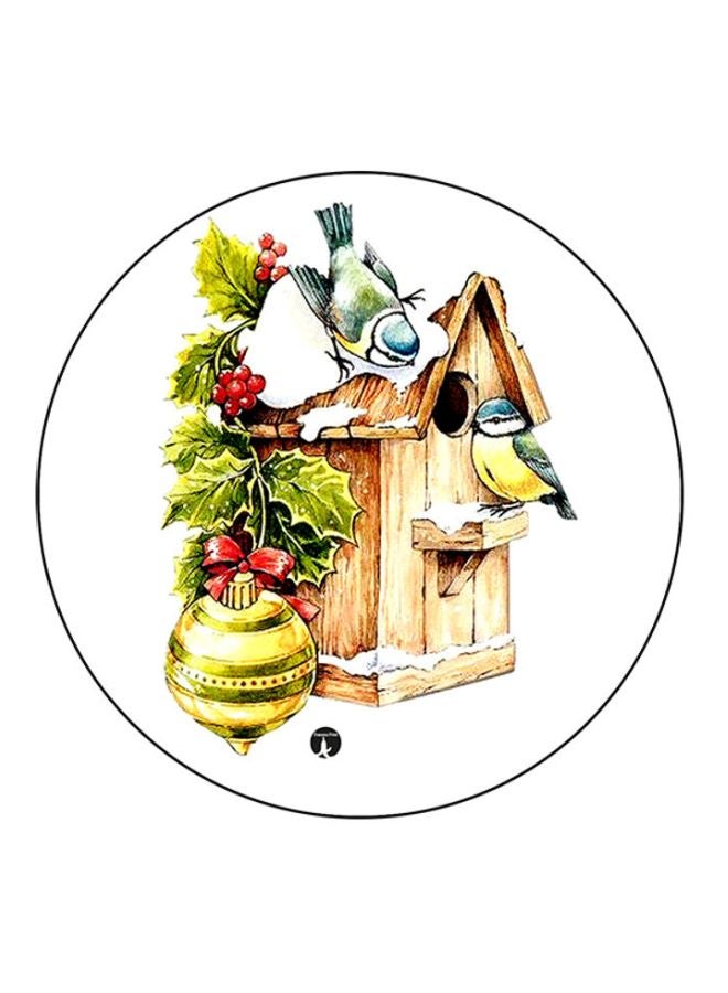 BP Birds Printed Round Mousepad Multicolour