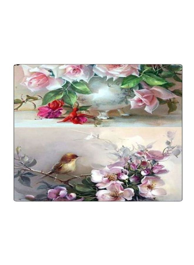 BP Flower Printed Gaming Mousepad - Image 1
