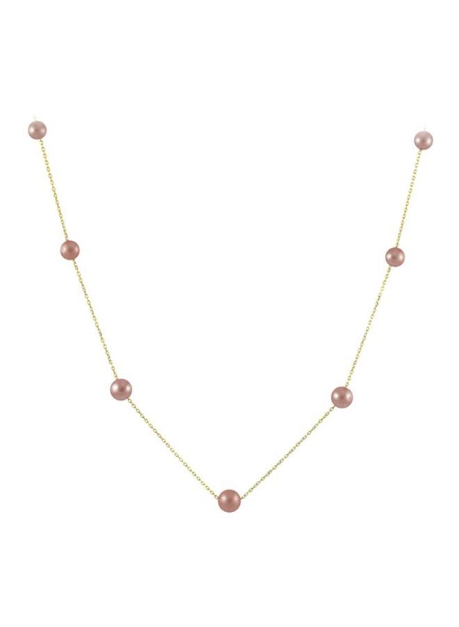 Vera Perla - 18 Karat Gold Pearl Necklace - Image 1