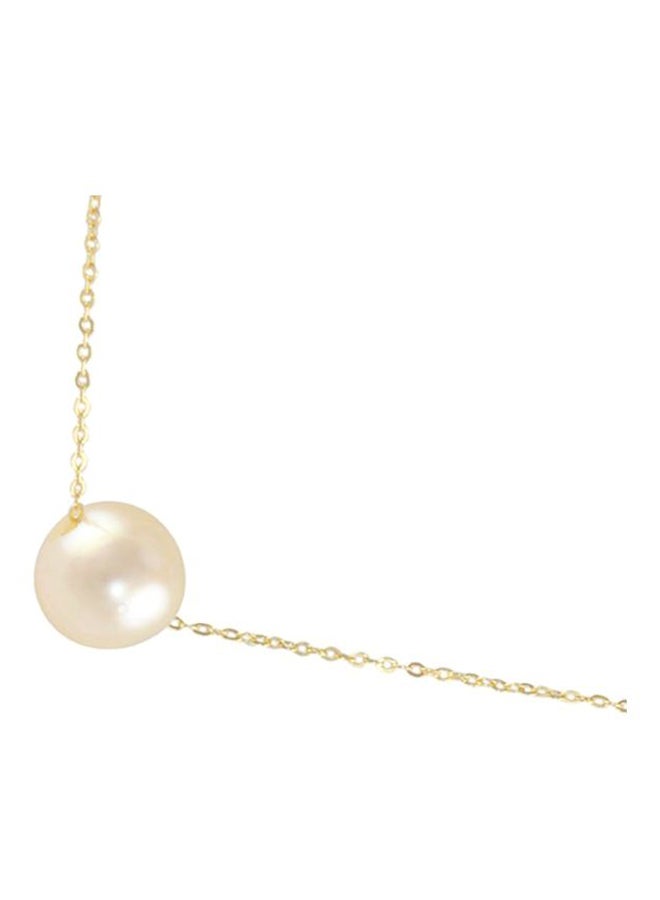 Vera Perla 18 Karat Gold Pearl Pendant Necklace  - Image 2