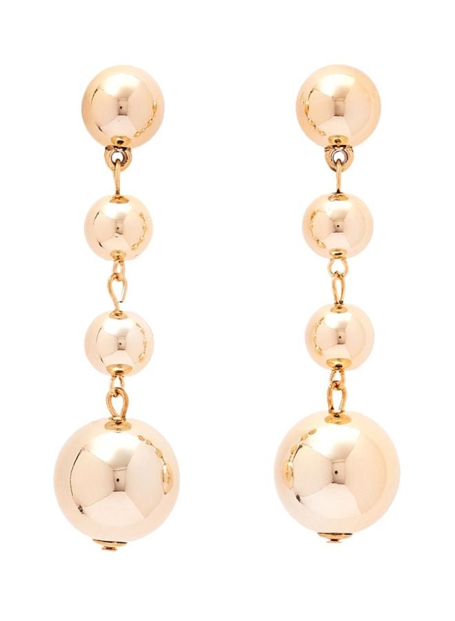 YUEJIN Chain Of Beads Dangle Earrings - Image 1