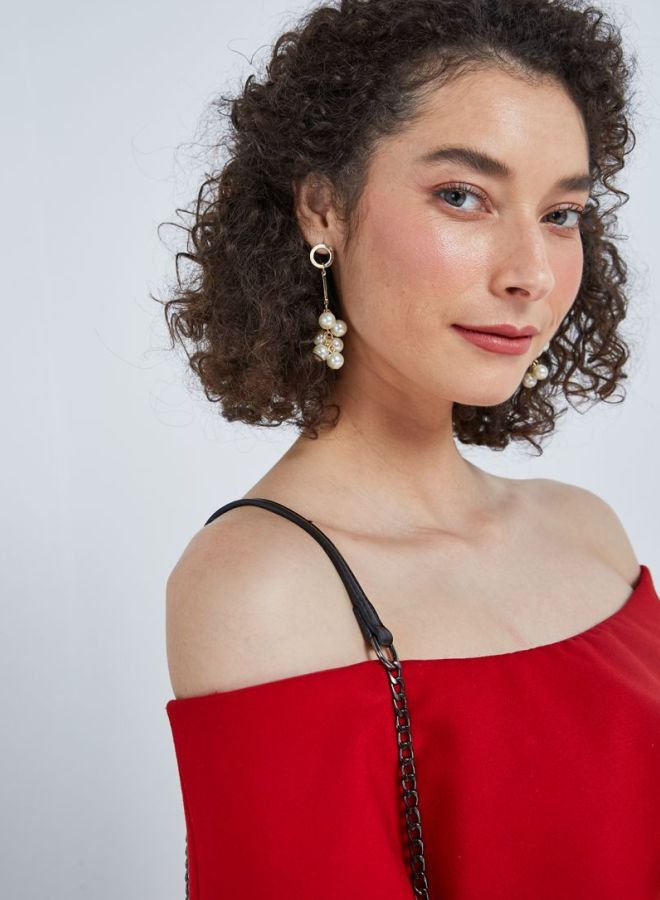 YUEJIN - Beads Design Dangle Earrings - Image 1