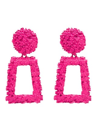 Rough Textured Geometric Design Dangle Earrings - v1605723075/N21826086A_1