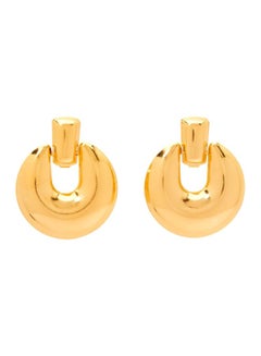YUEJIN Glossy Round Design Dangle Earrings  - Image 1