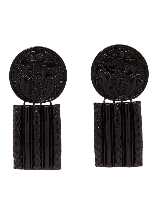 YUEJIN - Patterned Dangle Earrings - Image 1