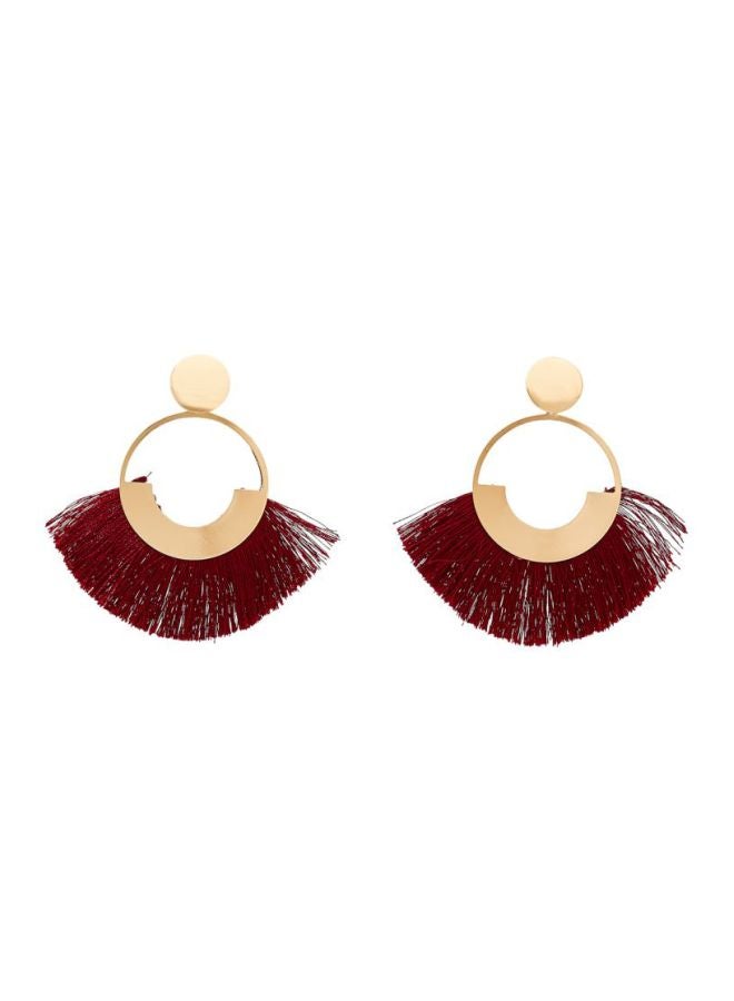 YUEJIN Round Head Tassel Earrings - Image 1