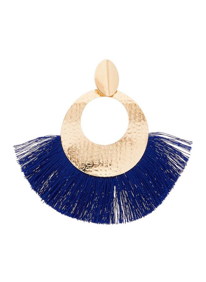 YUEJIN - Round Tassel Earrings - Image 1
