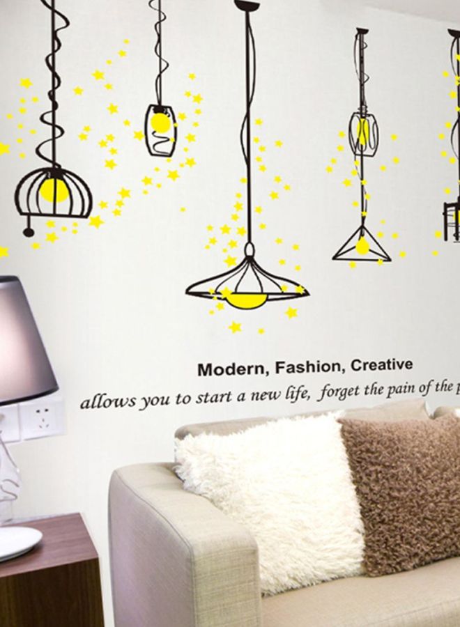 DaDa Home Quote Printed Removable Wall Sticker Multicolour 60 x 40centimeter  - Image 1