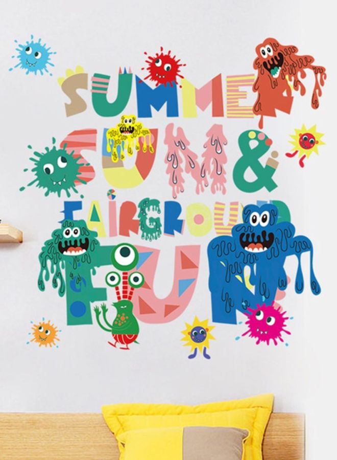 DaDa Home Cartoon Printed Removable Wall Sticker Multicolour 60 x 40centimeter  - Image 1