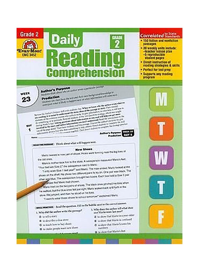 Daily Reading Comprehension, Grade 2 Te Paperback English by Evan-Moor Educational Publishers 