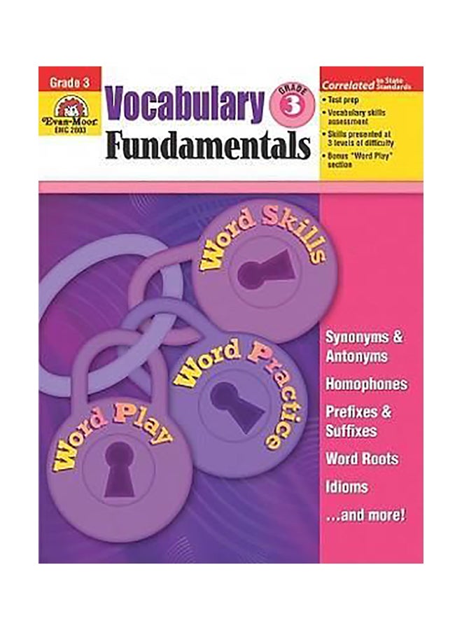 Vocabulary Fundamentals, Grade 3 Paperback English by Evan-Moor Educational Publishers - 40179