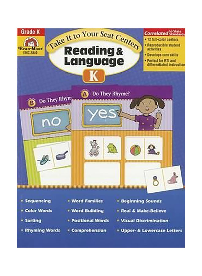 Reading And Language, Grade K Paperback English by Joy Evans 