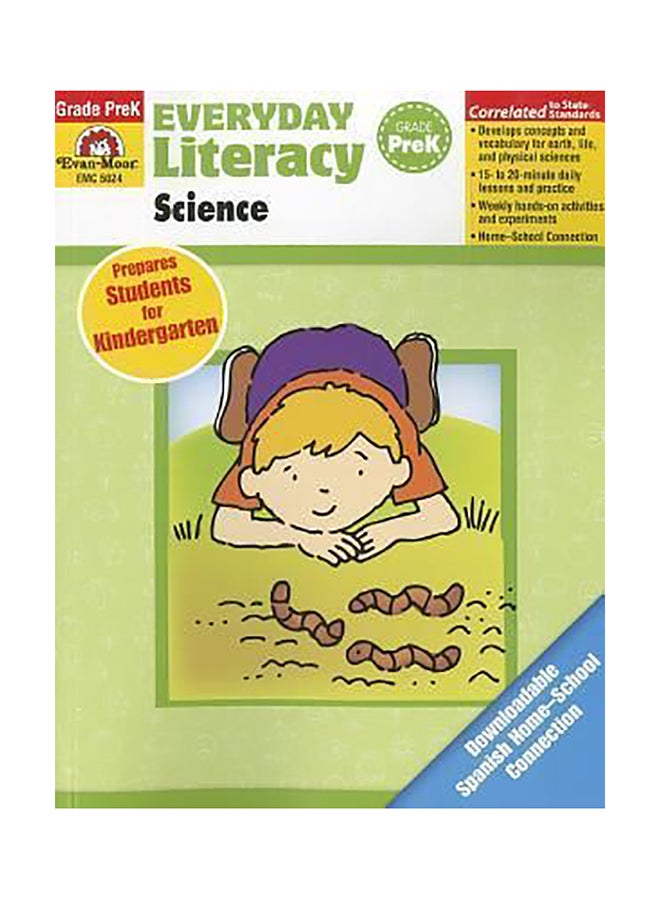 Everyday Literacy Science Grade Pre-k Paperback English by Evan-Moor Educational Publishers