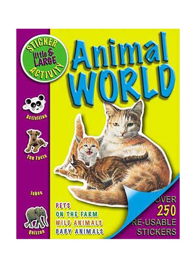 Little And Large Sticker Activity - Animal World Paperback English by Belinda Gallagher