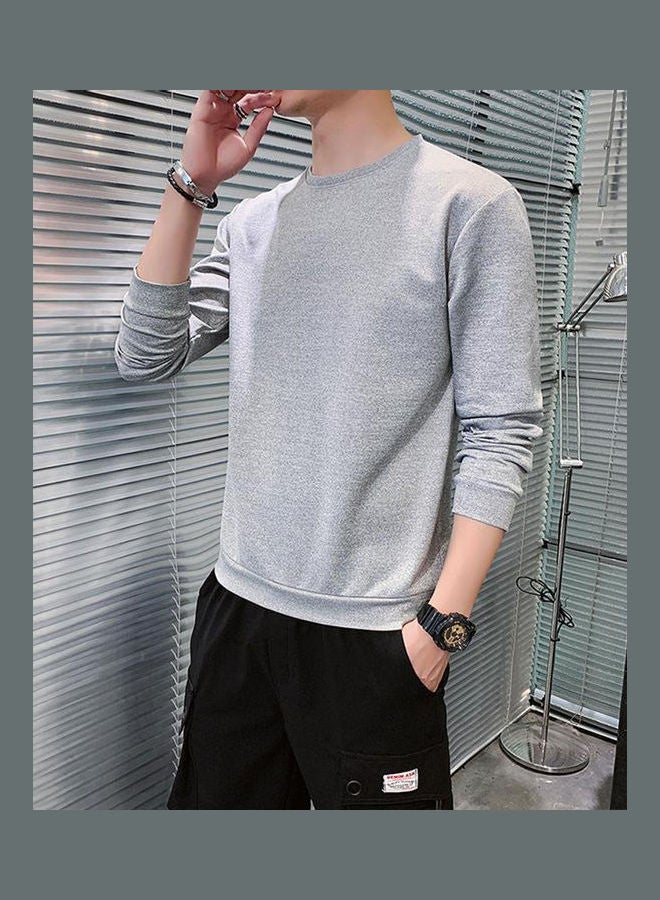 سويت شيرت بلون سادة هيمب آش - Image 3