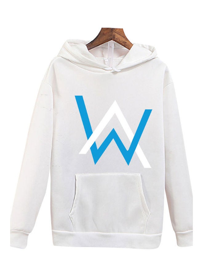 Men Women Hoodies Long Sleeved Hooded Collar Harajuku Style Loose Pullover Korean Version Sweatshirt White - Image 1