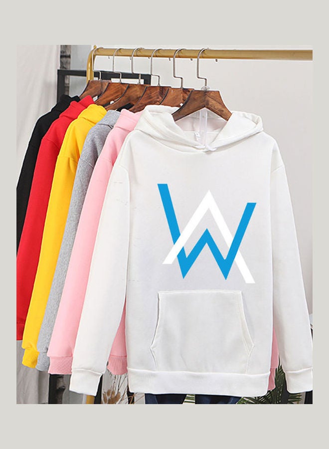 Men Women Hoodies Long Sleeved Hooded Collar Harajuku Style Loose Pullover Korean Version Sweatshirt White - Image 4