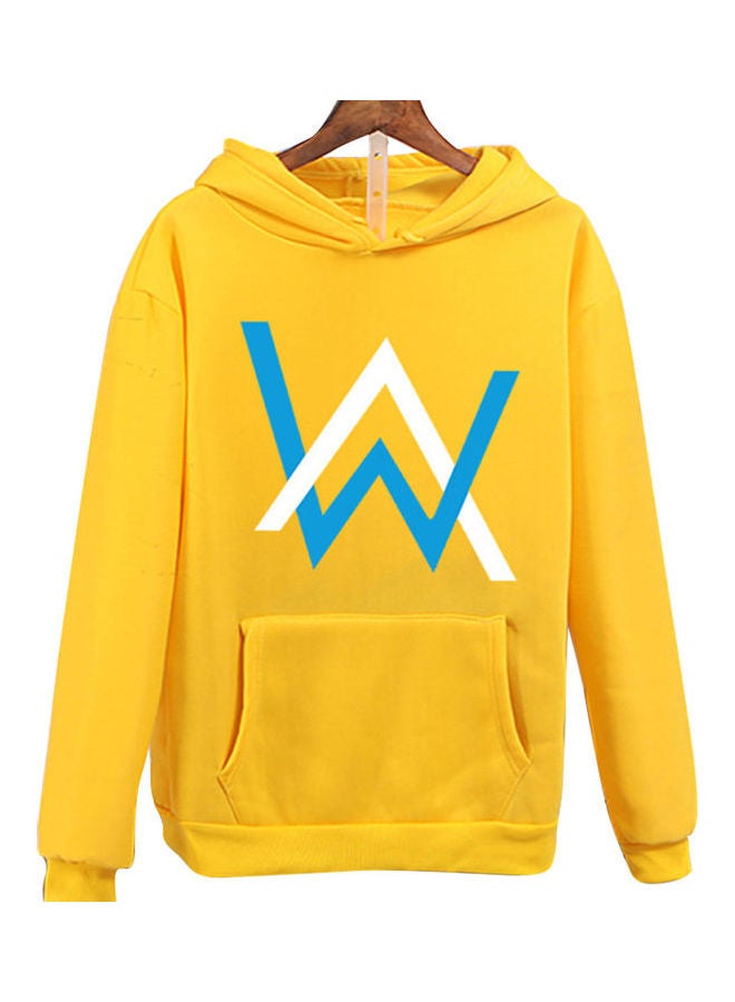 Men Women Hoodies Long Sleeved Hooded Collar Harajuku Style Loose Pullover Korean Version Sweatshirt Yellow - Image 1