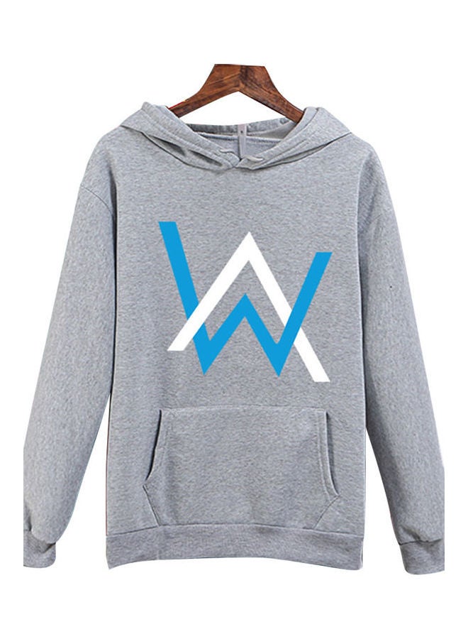 Men Women Hoodies Long Sleeved Hooded Collar Harajuku Style Loose Pullover Korean Version Sweatshirt Gray - Image 1