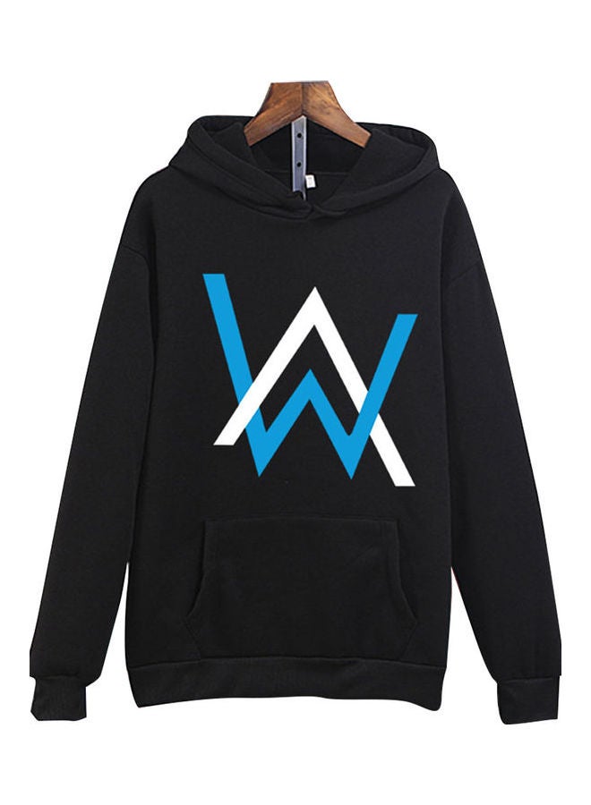 Men Women Hoodies Long Sleeved Hooded Collar Harajuku Style Loose Pullover Korean Version Sweatshirt Black - Image 1
