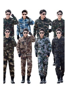 Generic Unisex Uniform Camouflage Suit Thickened Wearable Overall Outdoor Training Working Clothing Multicolor  - Image 3