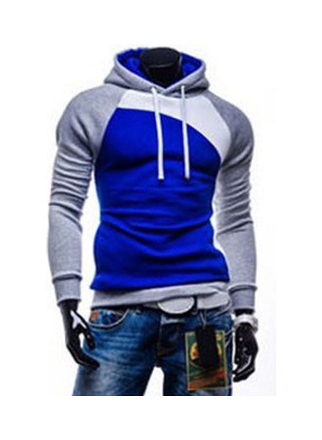 كنزة صوفية دافئة بأكمام طويلة وغطاء رأس للشتاء والخريف متعدد الألوان - Image 1