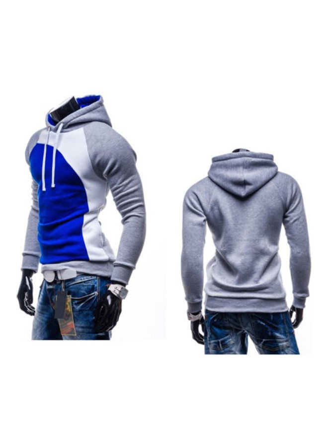 كنزة صوفية دافئة بأكمام طويلة وغطاء رأس للشتاء والخريف متعدد الألوان - Image 3