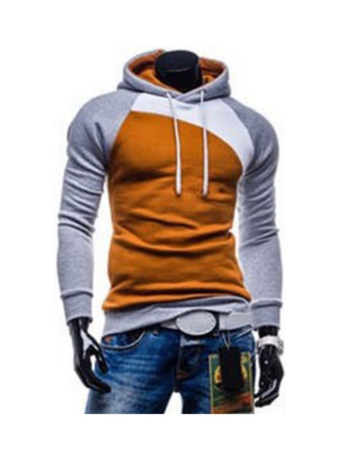 Men Fashion Autumn Winter Warm Turtleneck Long Sleeve Fleece Sweater Hoodie Top Light Gray White Camel - Image 1