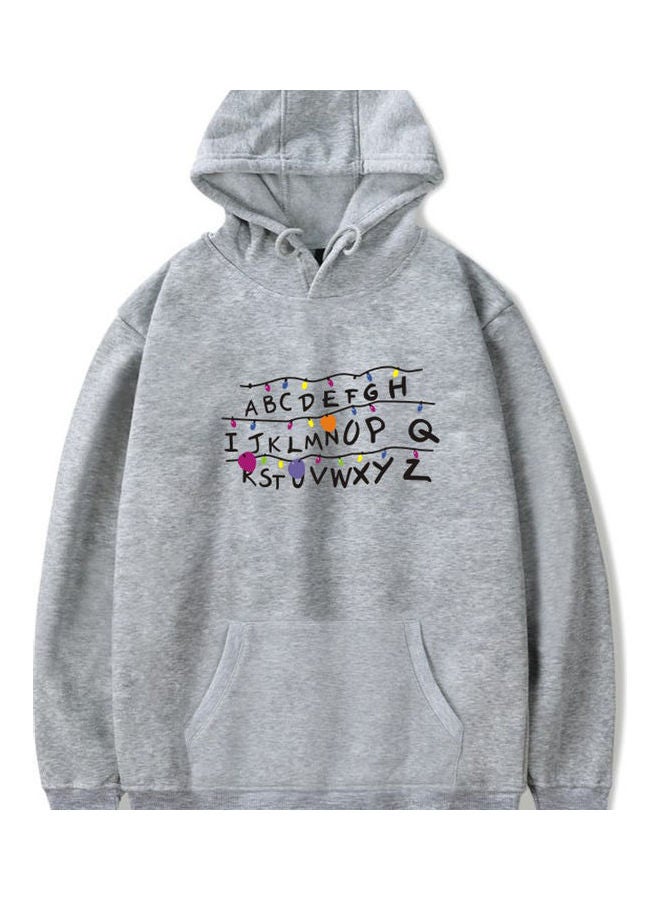 Generic - Fashion Stranger Things Printing Thickening Casual Pullover Hoodie Tops Gray - Image 1