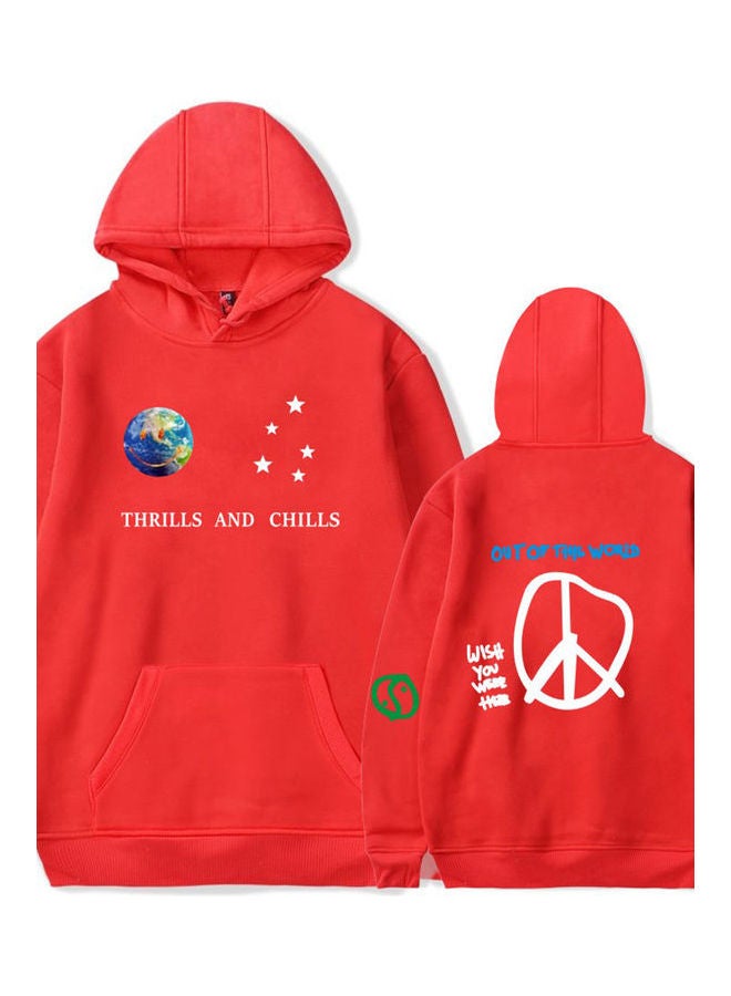Generic - Travis Scotts Astroworld Long Sleeve Printing Hoodie Casual Loose Tops Hooded Sweater Black - Image 1