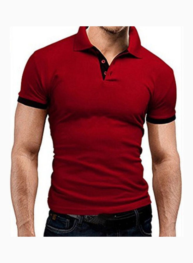 Pure Colour T-Shirt Red - Image 1