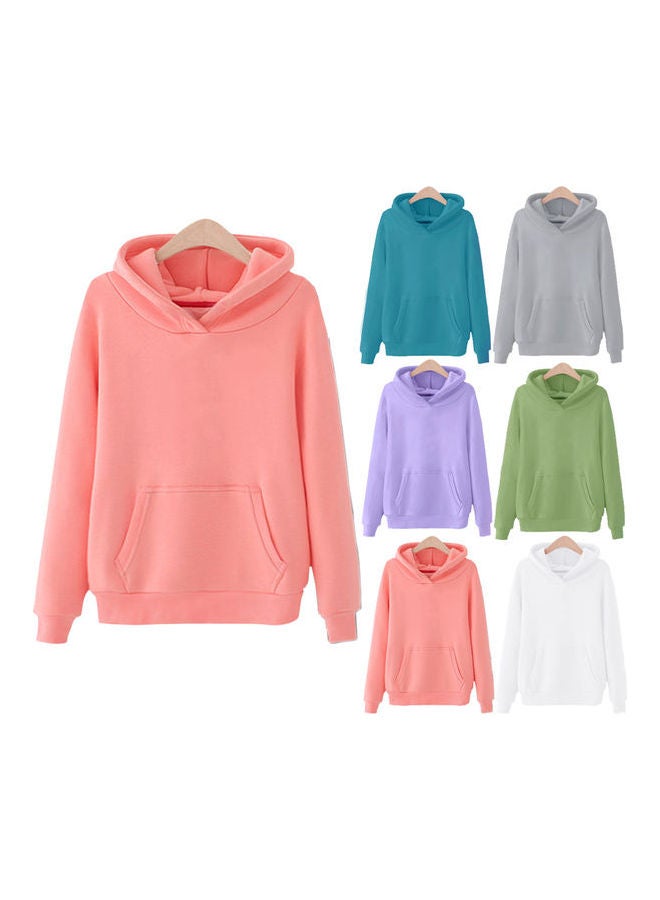 Hooded Sweatshirt Large Size Long Sleeve Casual Clothes Gray - Image 5