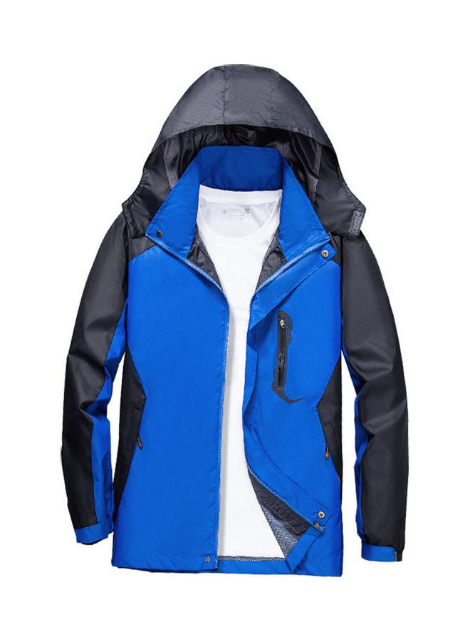 Single-layer Windproof Hiking Jacket Suits Blue - Image 1