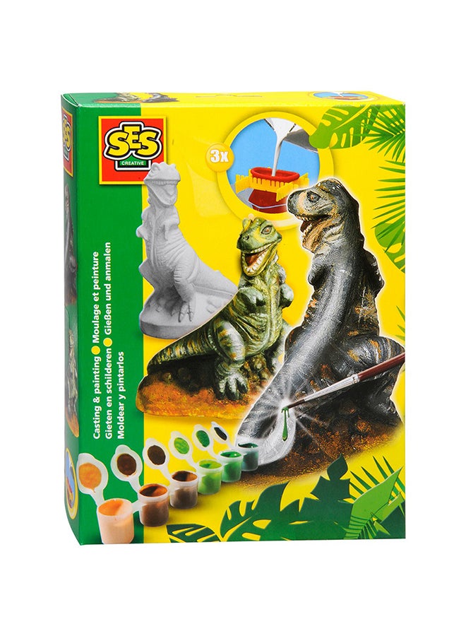 Ses T-Rex Plaster Painting And Casting Crafts 15x20x4cm - Image 1