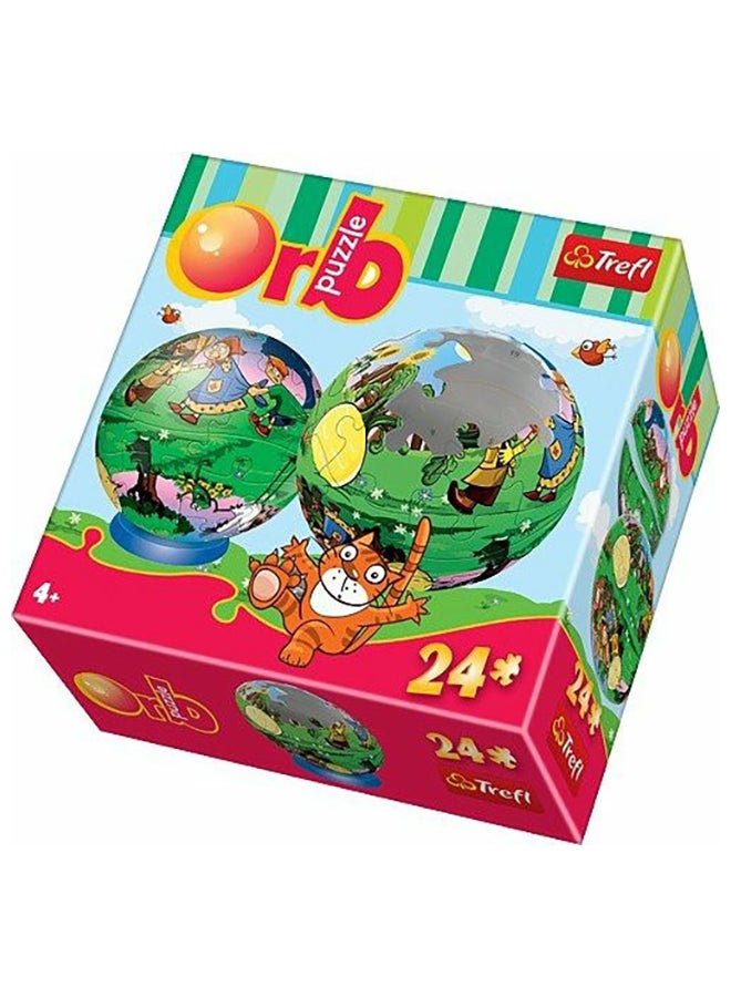 تريفل مجموعة لعبة أحجية تركيب الصور تيرنب بتصميم كرات دائرية من 24 قطعة