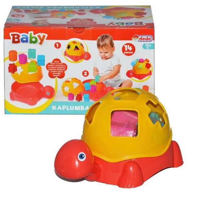 dede 14-Piece Turtle Baby Shape Soreter Playset 16 x 16 x 12cm - Image 2